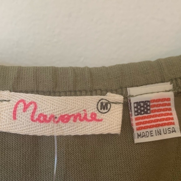 MARONIE Green Wide Leg Jumper Romper Overall Size Medium NEW - Picture 5 of 7